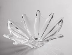 Sculptural Crystal Glass Centerpiece from Daum France