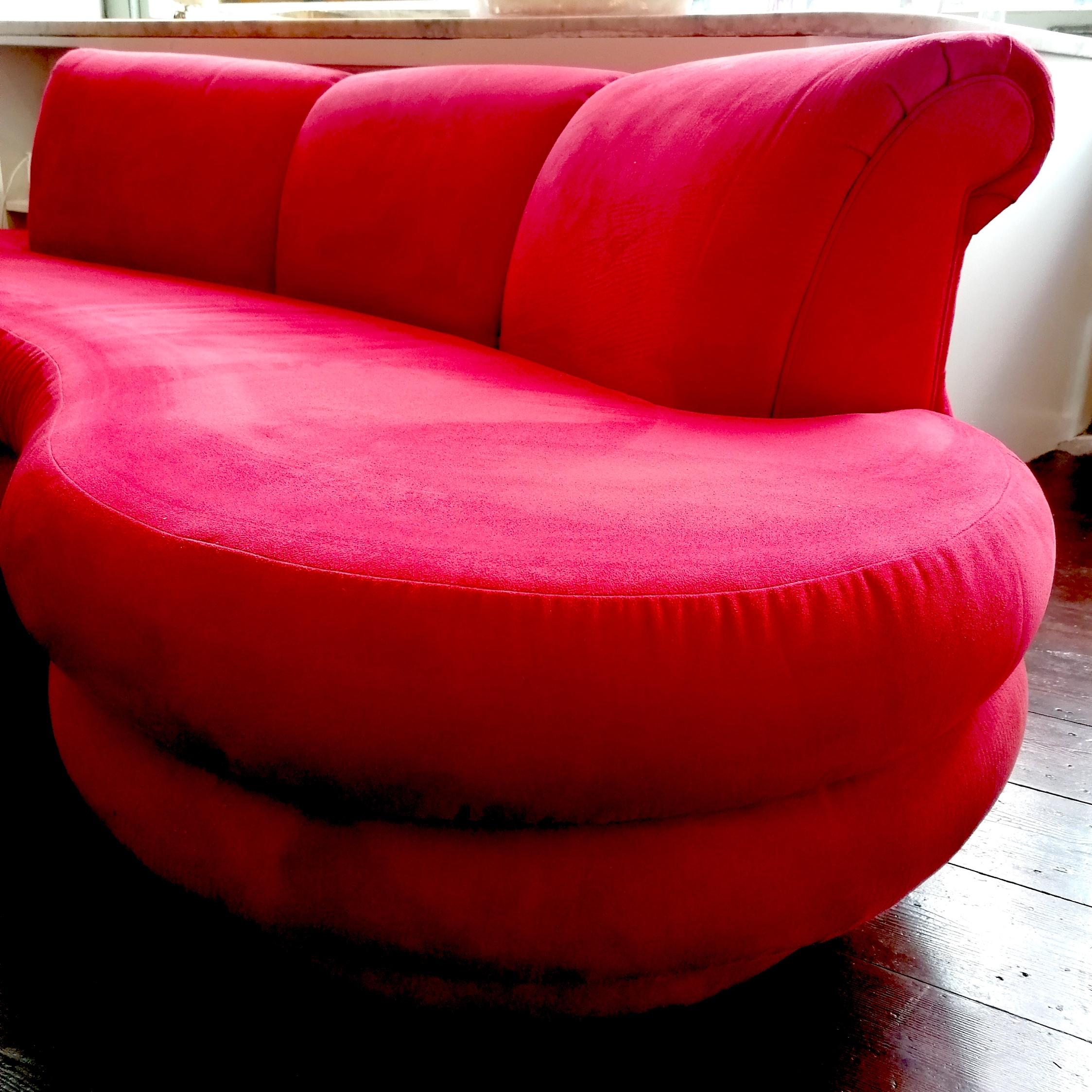 Sculptural curved cloud sofa by Adrian Pearsall for Comfort Designs, USA 1980s.  1