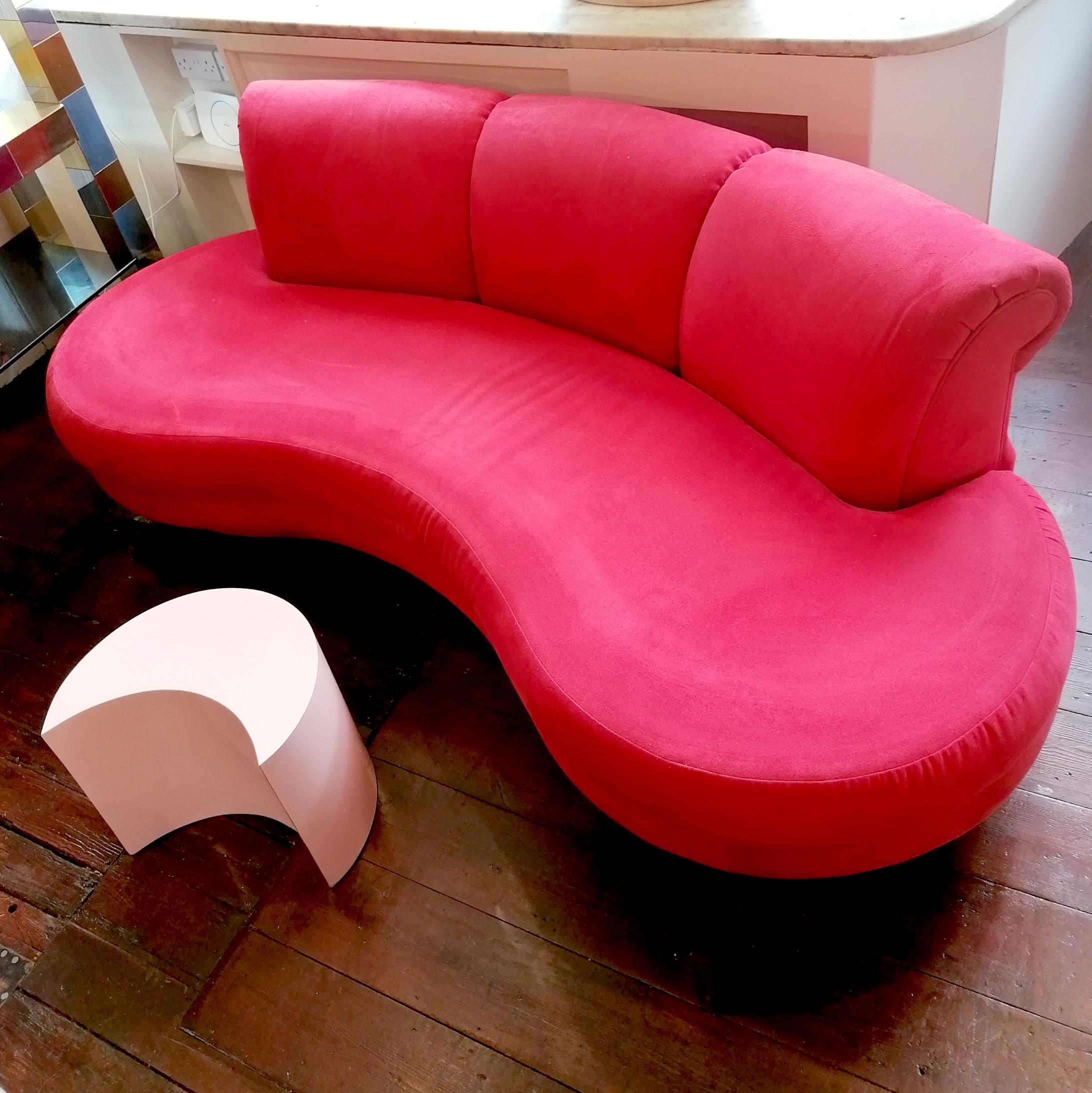 Sculptural curved cloud sofa by Adrian Pearsall for Comfort Designs, USA 1980s.  2
