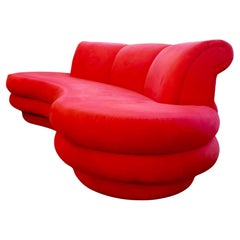 Sculptural curved cloud sofa by Adrian Pearsall for Comfort Designs, USA 1980s. 