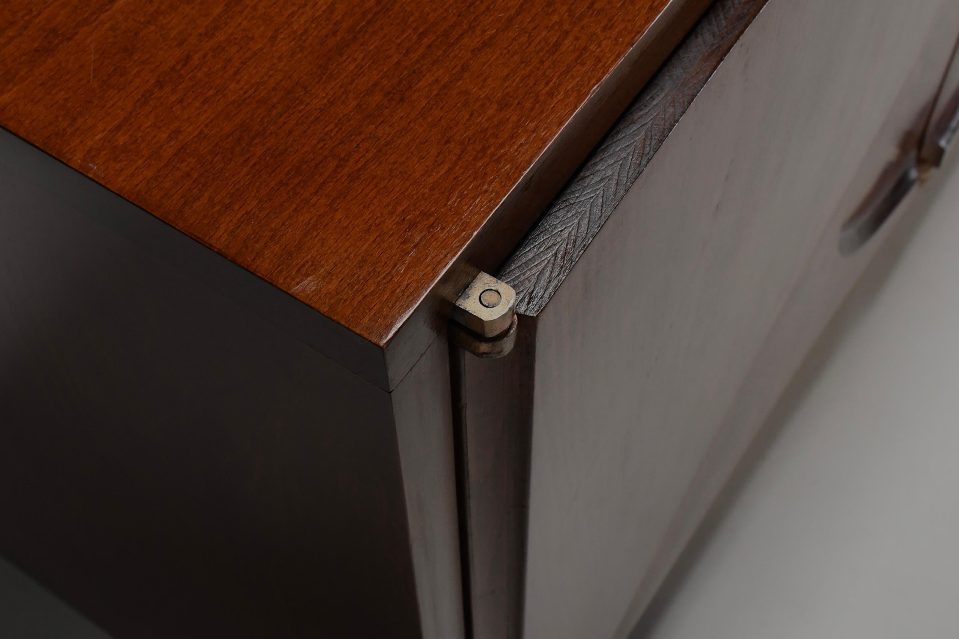 Sculptural Curved Wooden Sideboard in the style of Michael Coffey For Sale 1