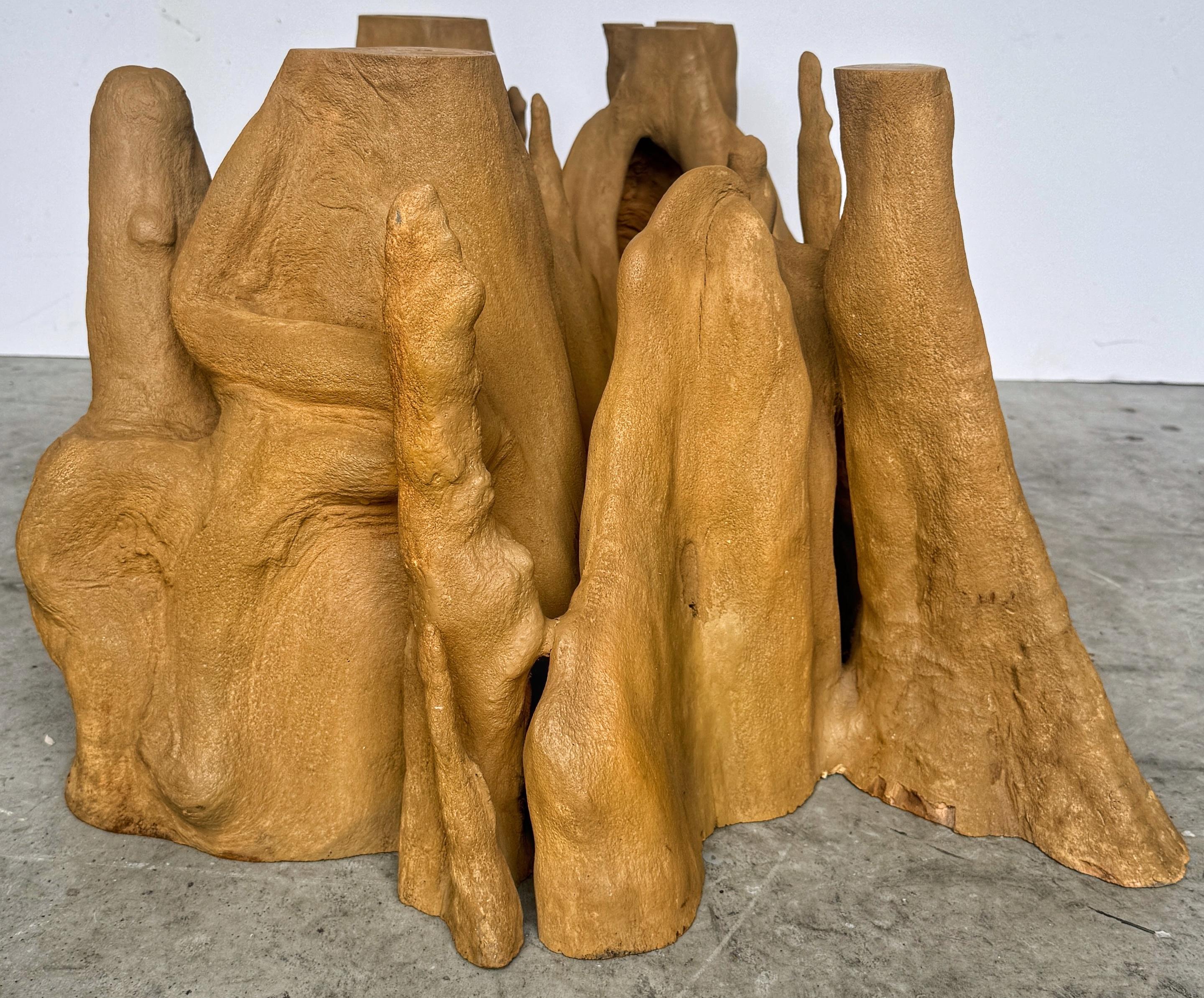 Skulpturaler Couchtischsockel mit Zypressenwurzel-Landschaft von Fred Lindahl, 1978 (amerikanisch) im Angebot