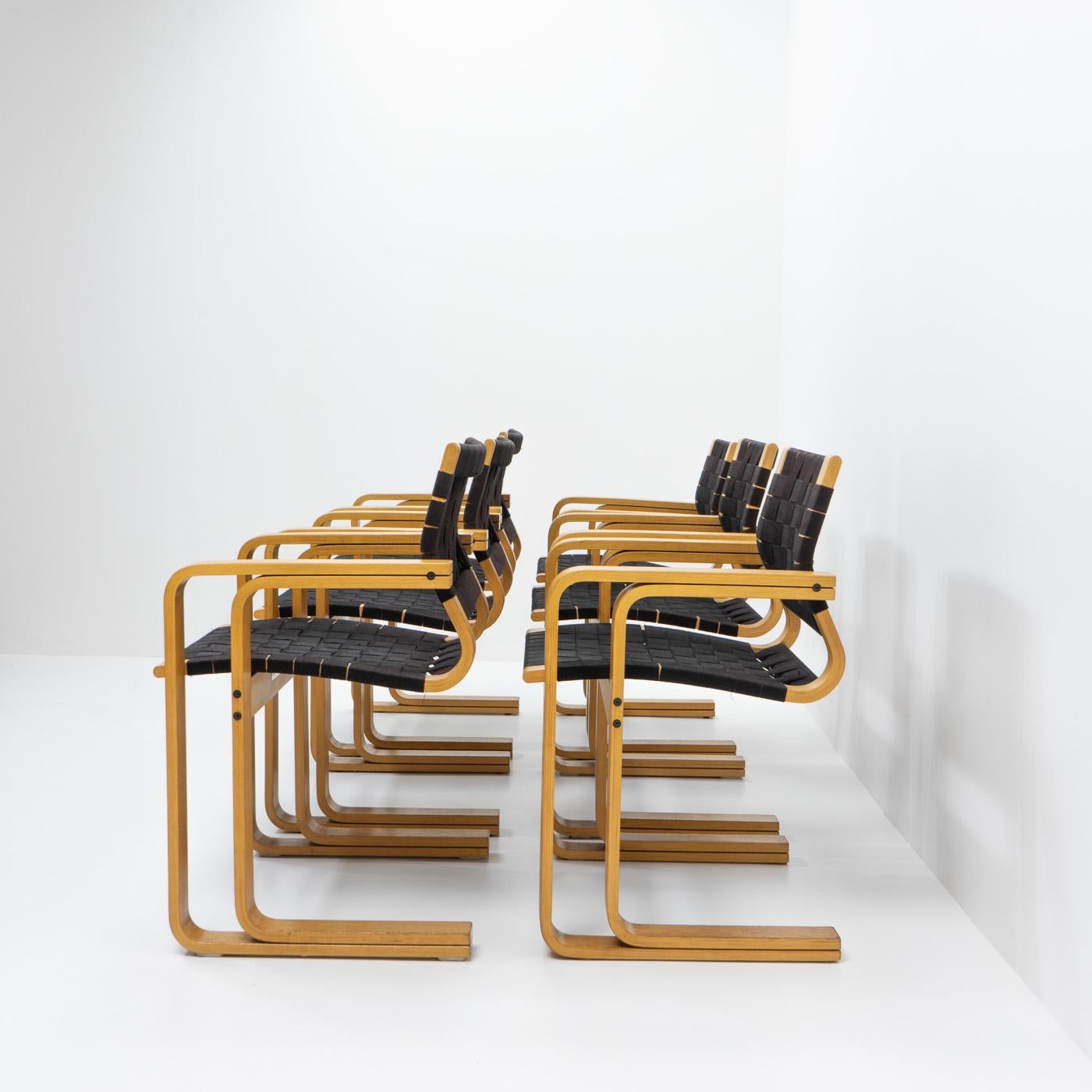 Sculptural Danish Design Thygesen & Olesen - 5331 Armchair, Set of Six, 1980s For Sale 8