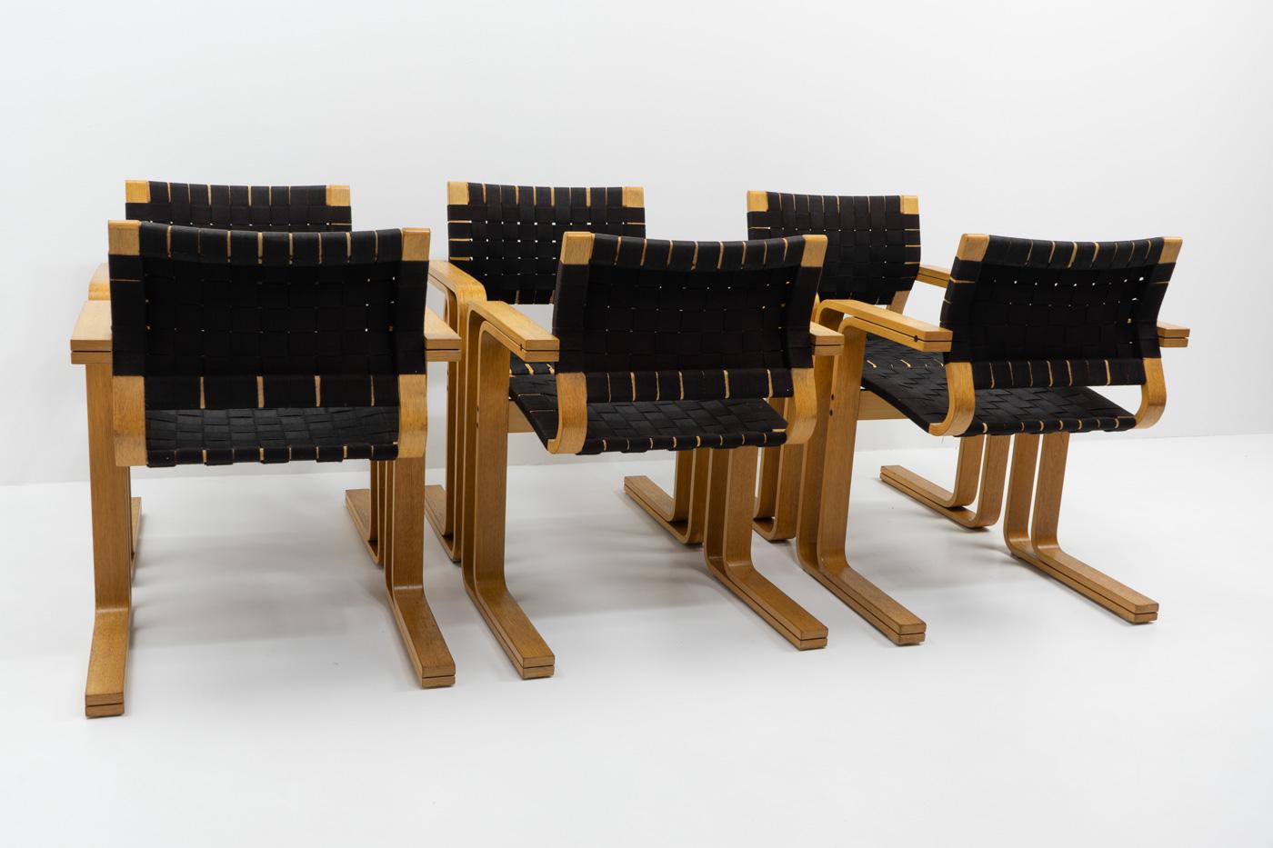 Sculptural Danish Design Thygesen & Olesen - 5331 Armchair, Set of Six, 1980s For Sale 2