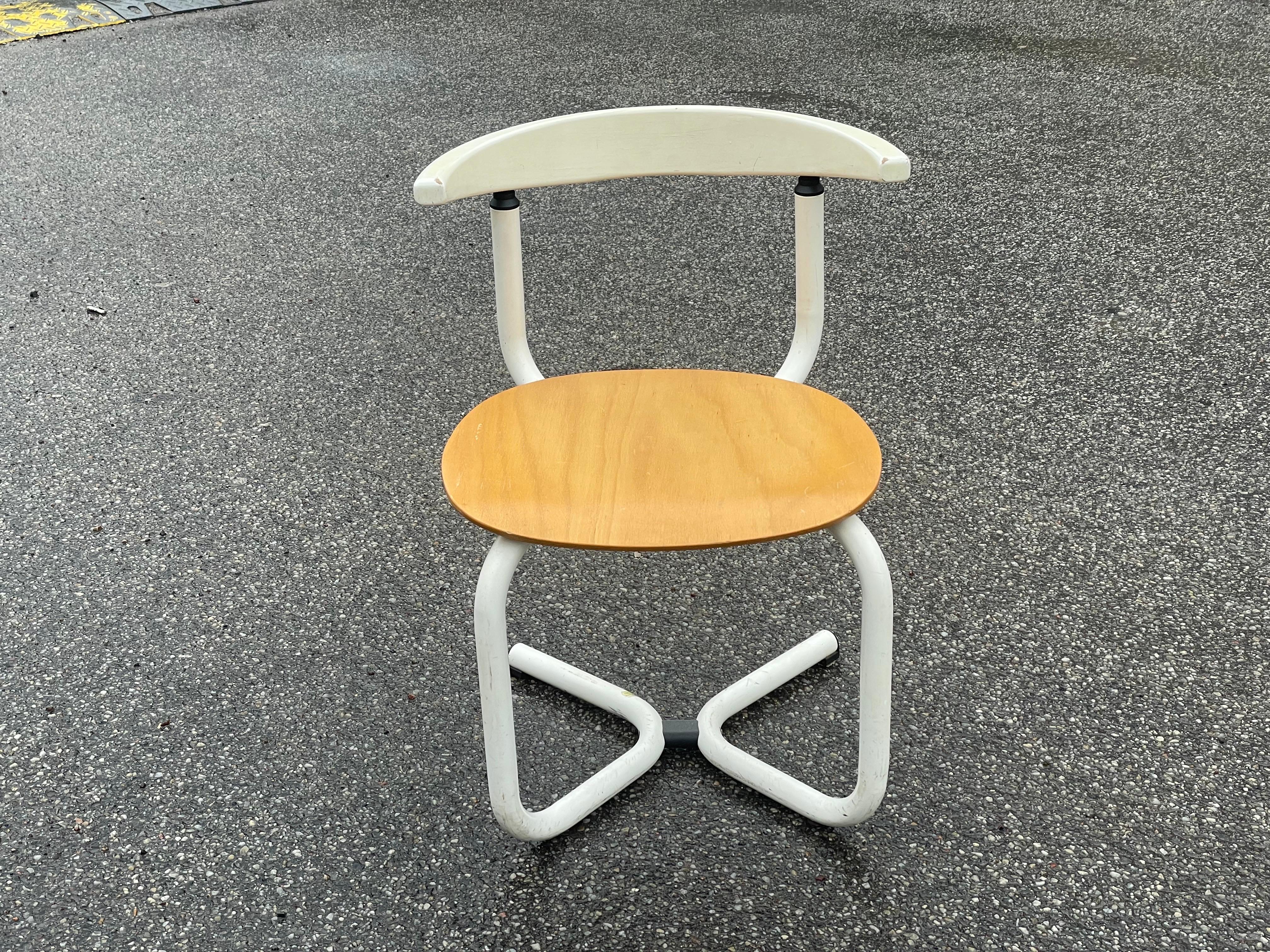 Late 20th Century Sculptural Danish desk chair from the 1980´s For Sale