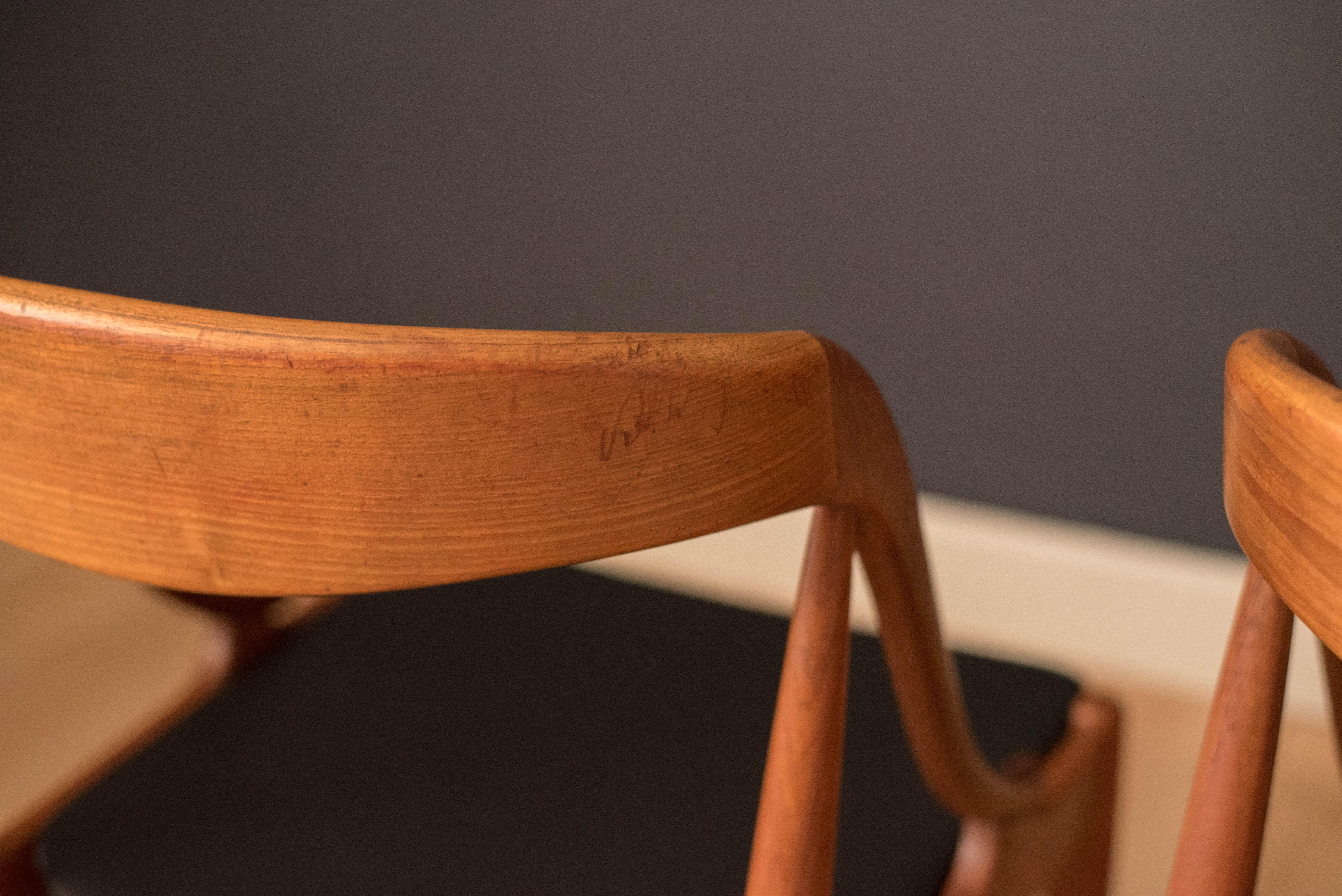 Sculptural Danish Dining Chairs by Johannes Andersen 4