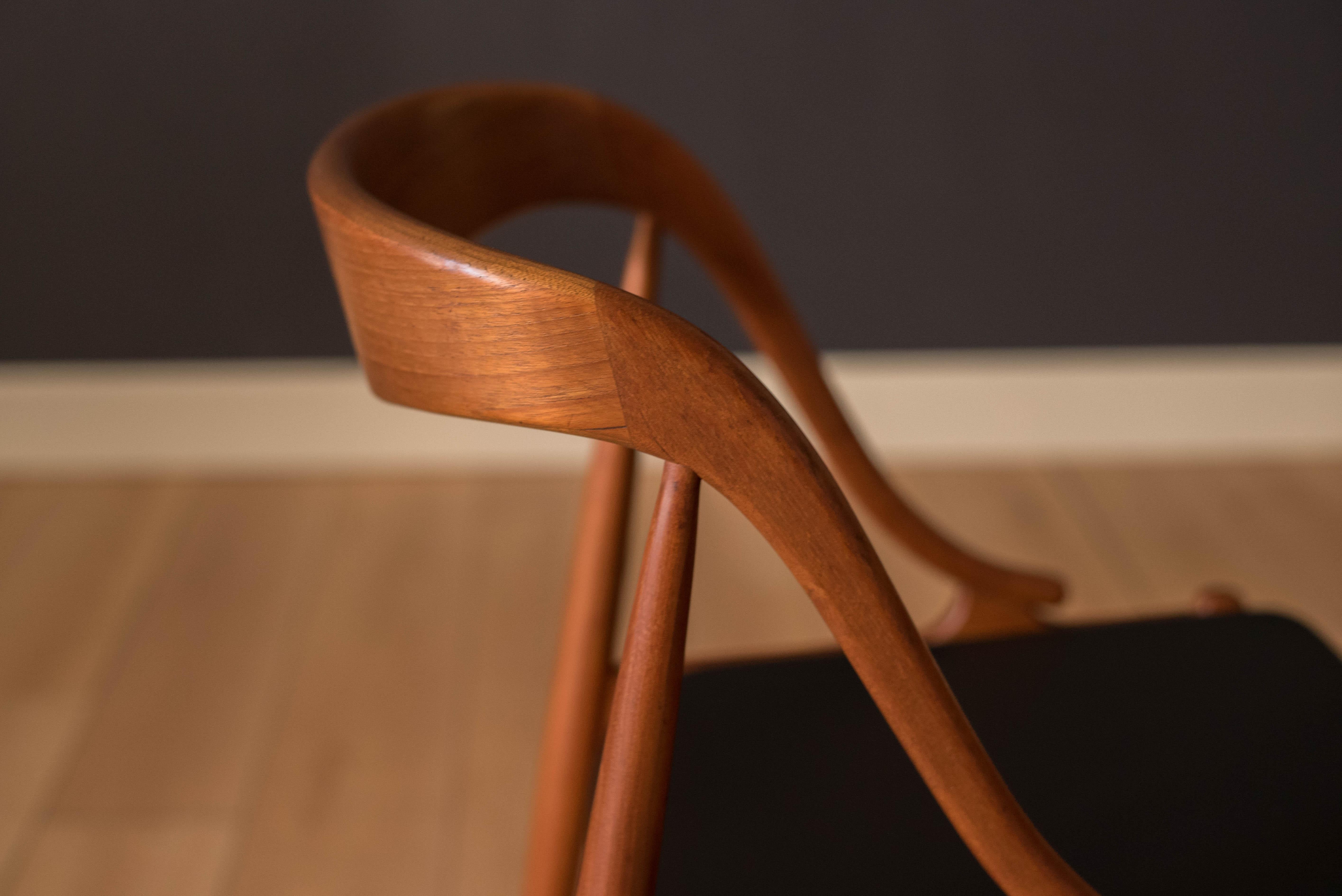 Mid-20th Century Sculptural Danish Dining Chairs by Johannes Andersen