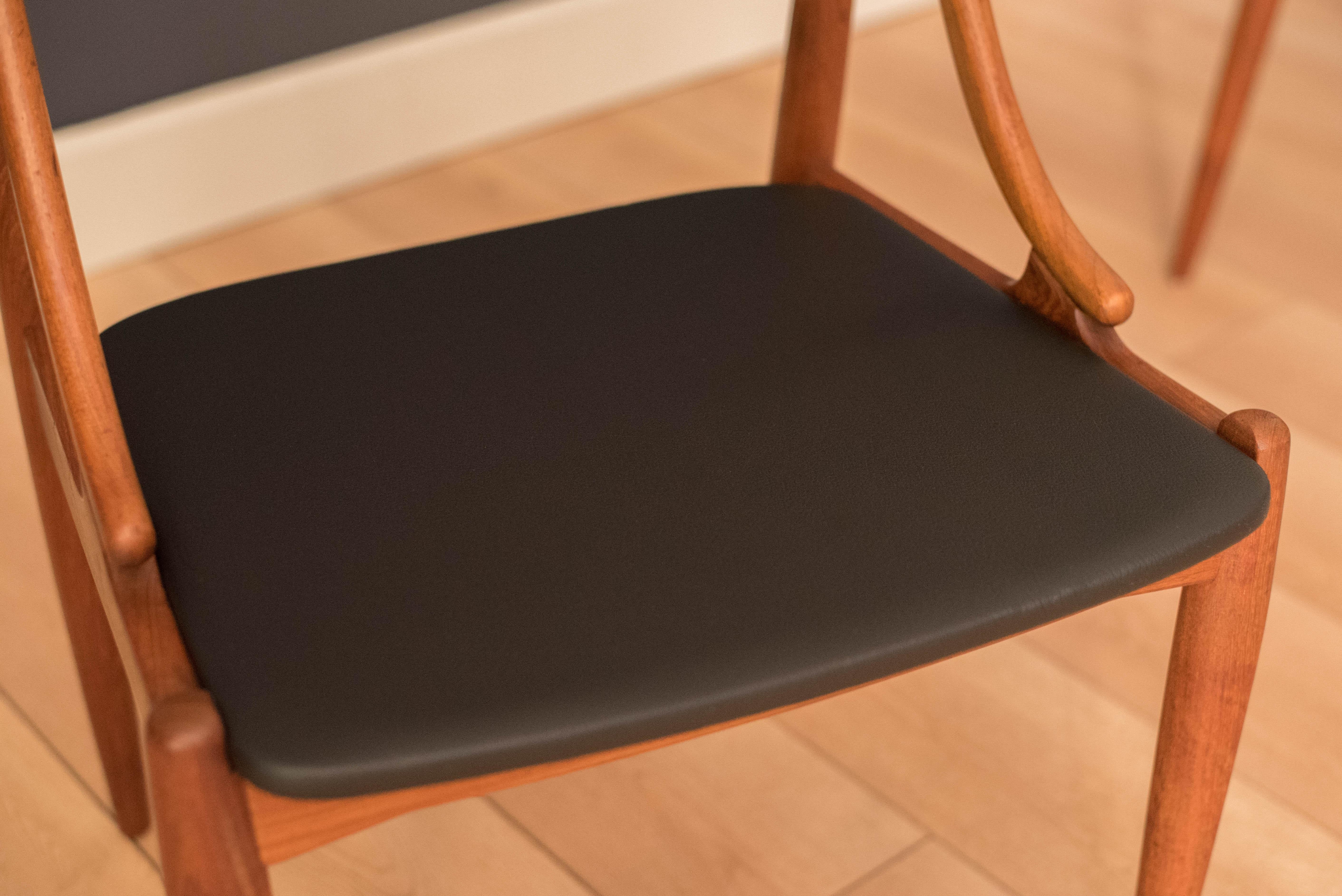 Sculptural Danish Dining Chairs by Johannes Andersen 1