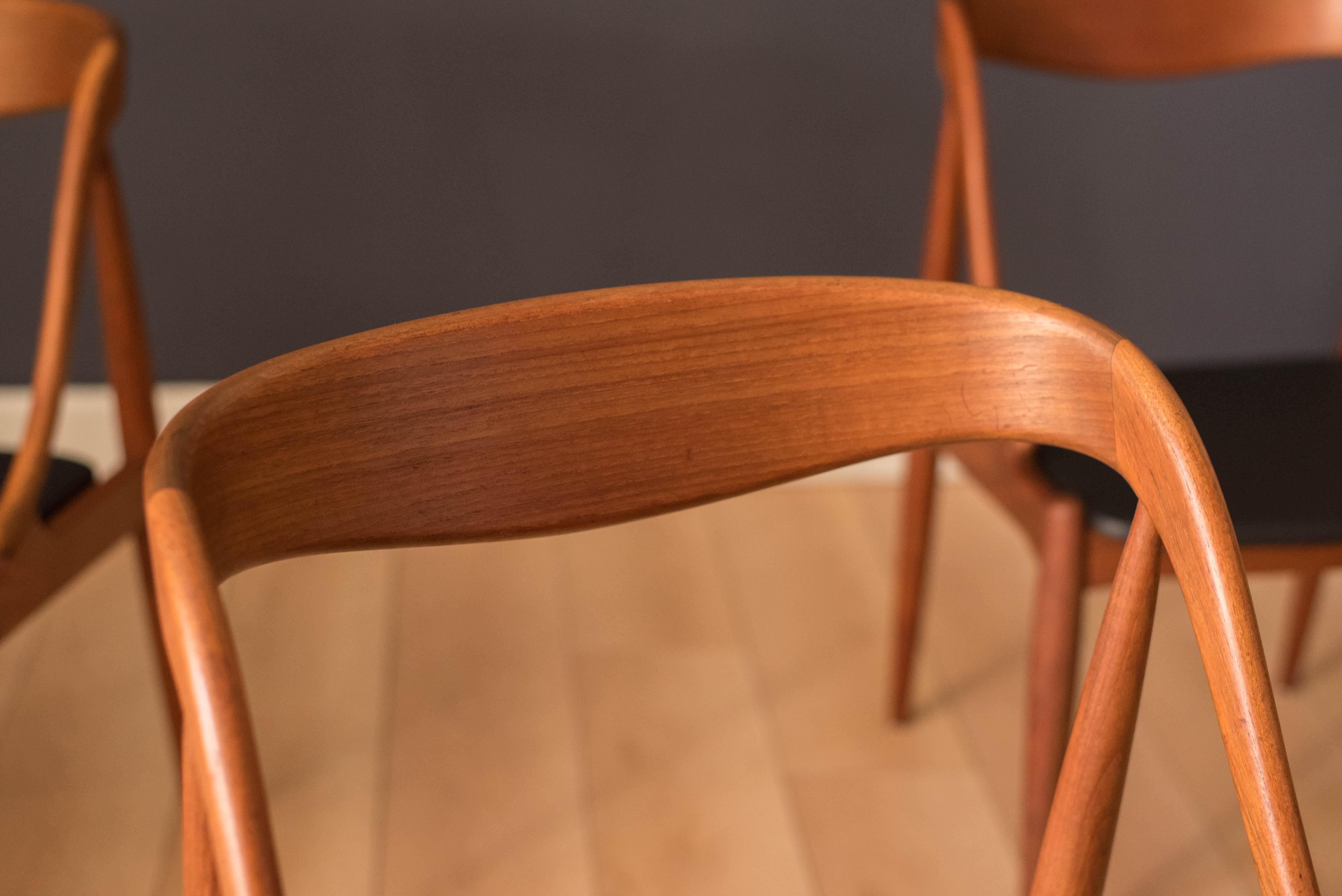 Sculptural Danish Dining Chairs by Johannes Andersen 2