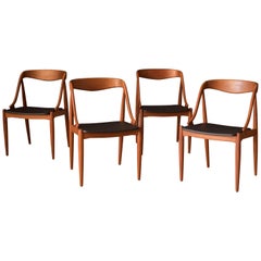 Sculptural Danish Dining Chairs by Johannes Andersen