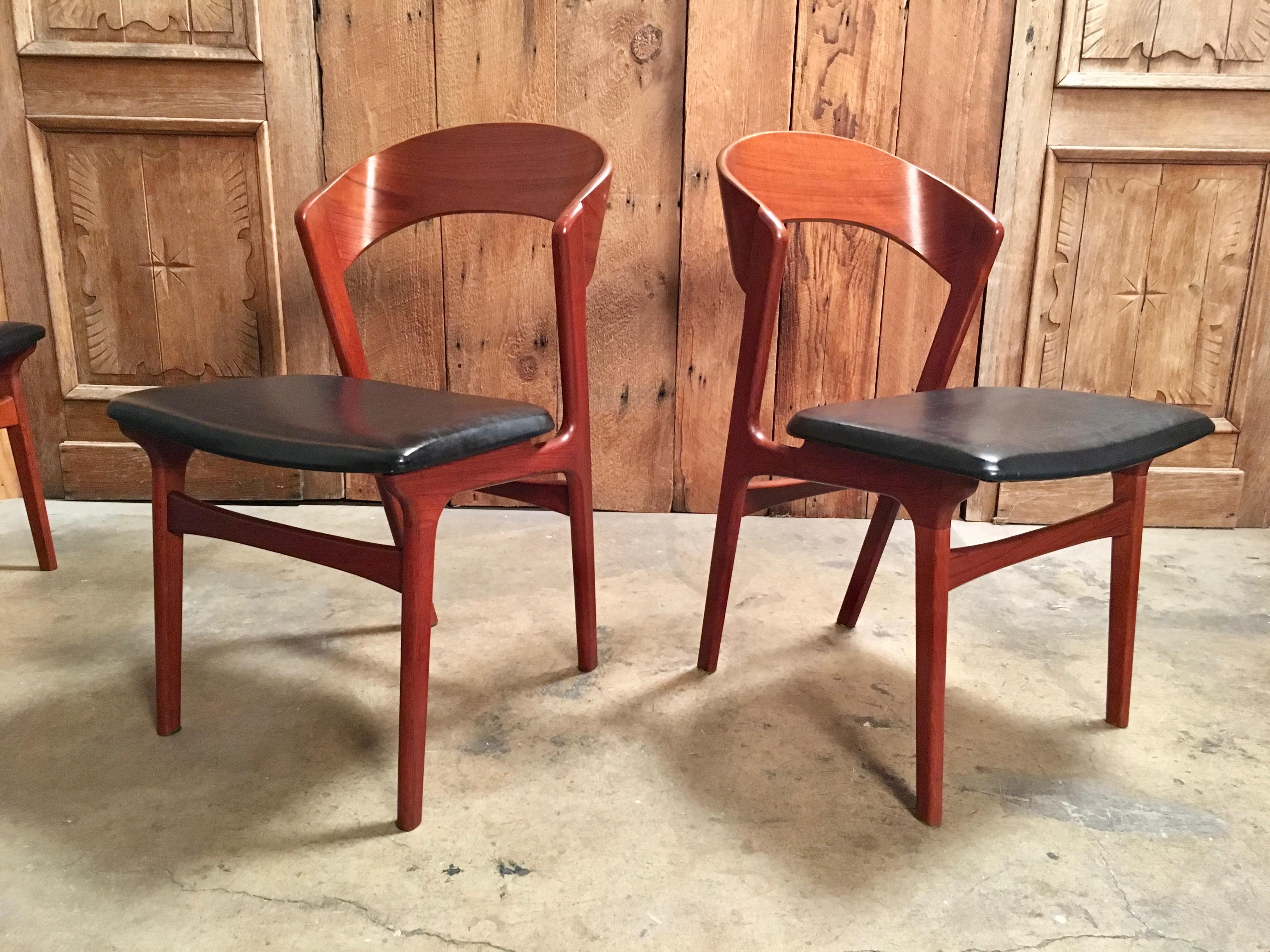  Sculptural Danish Modern Dining Chairs 1