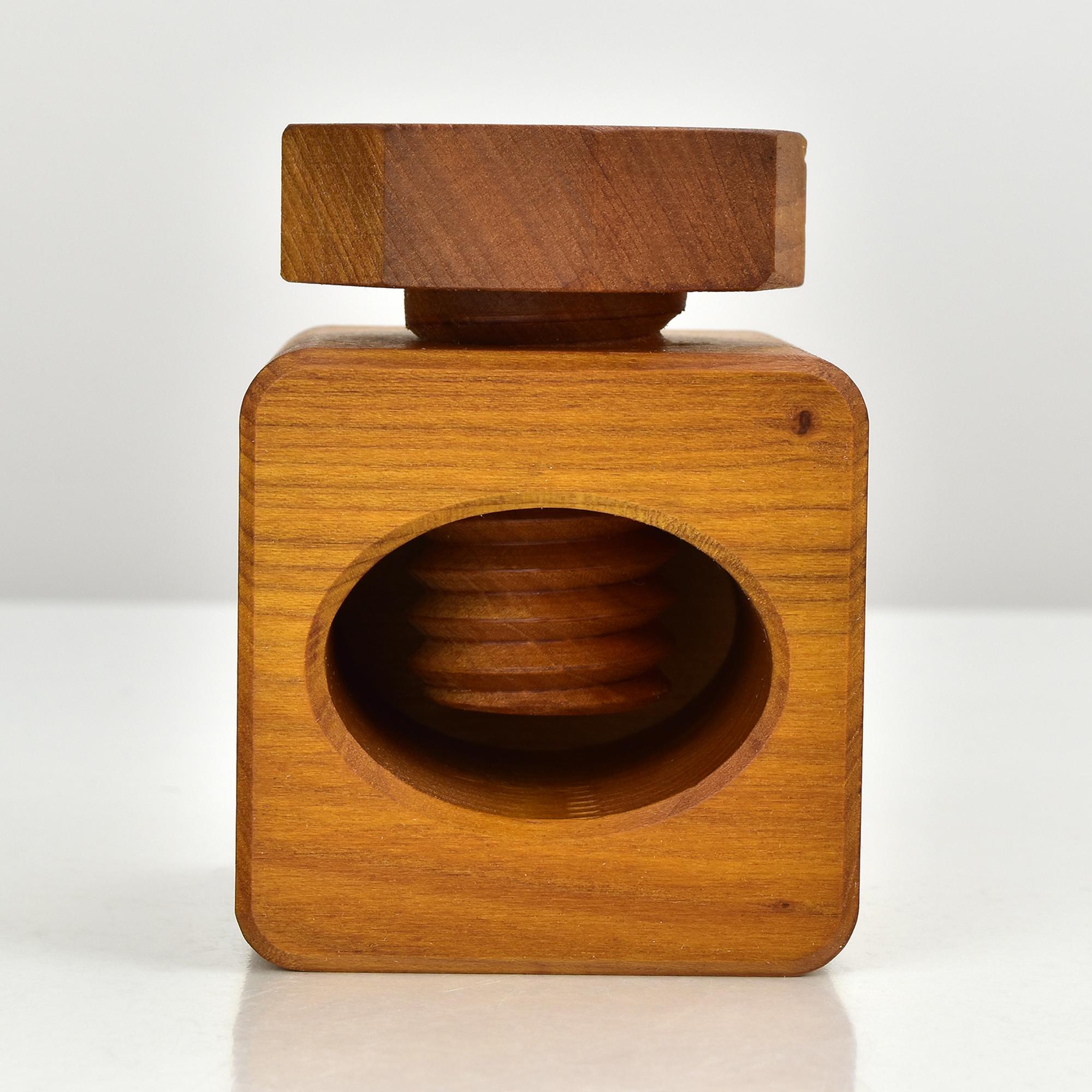 Mid-Century Modern Sculptural Danish Modern Teak Screw Nutcracker Mid Century Modern Quistgaard Era For Sale