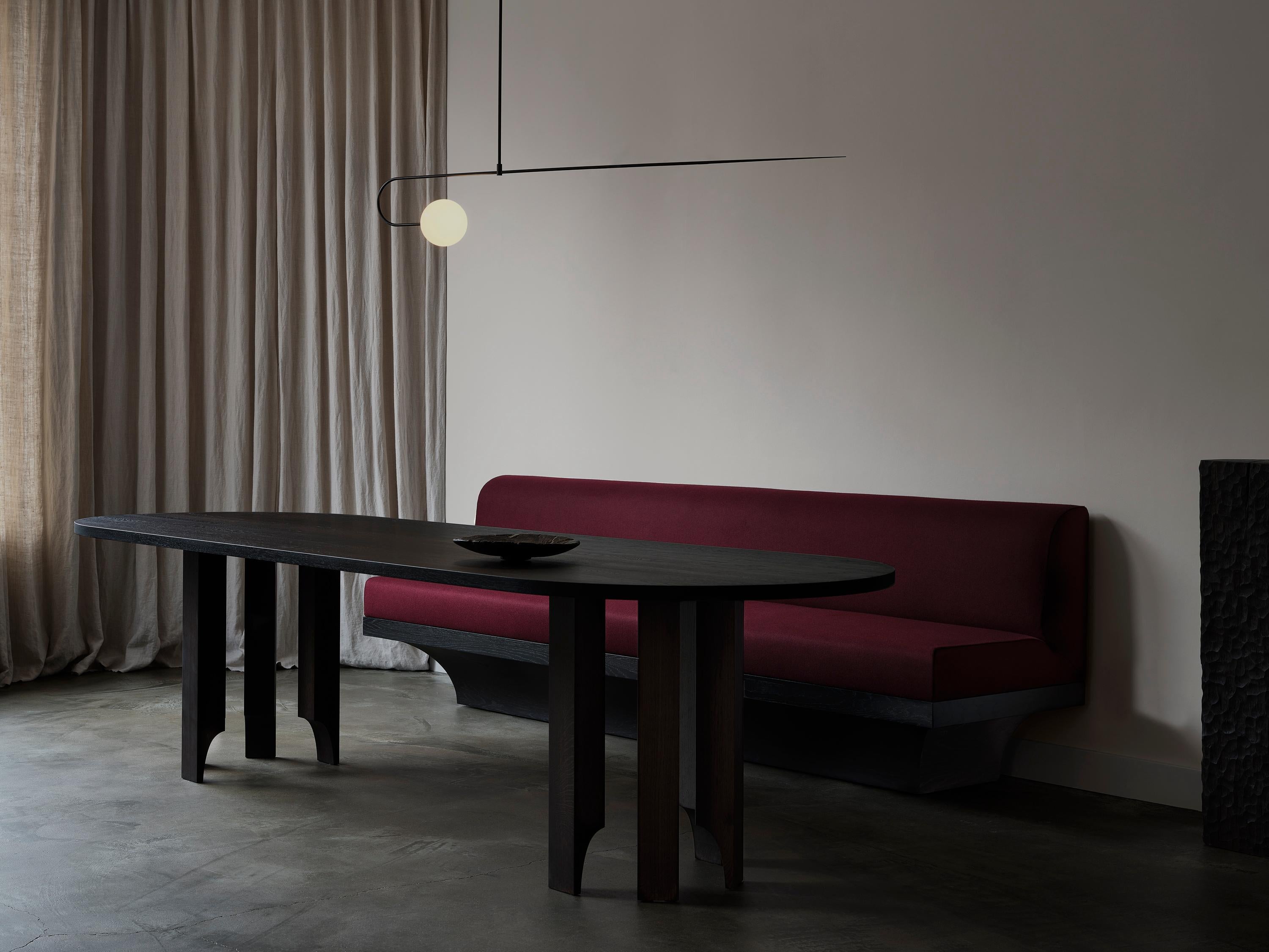 XXIe siècle et contemporain Sculpturale table à capsules Acer Brown foncé en vente