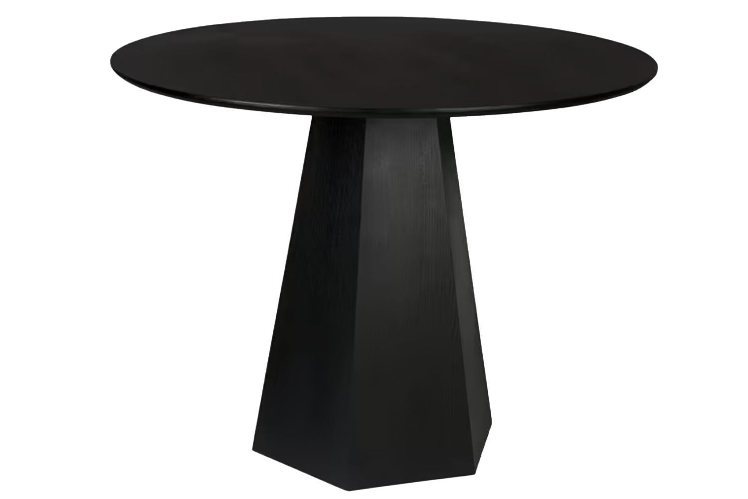 Portuguese Sculptural Dark Wenge Dining Table Picoteo For Sale