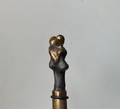 Sculptural Decanter Stopper in Bronze 'Symbiosis' by Lene Purkaer