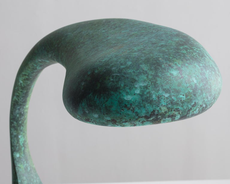 Bronze Sculptural Desk Lamp by Rogan Gregory For Sale