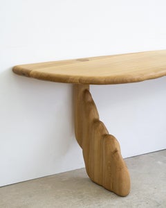 Table de bureau sculpturale - Oak Oak blanc