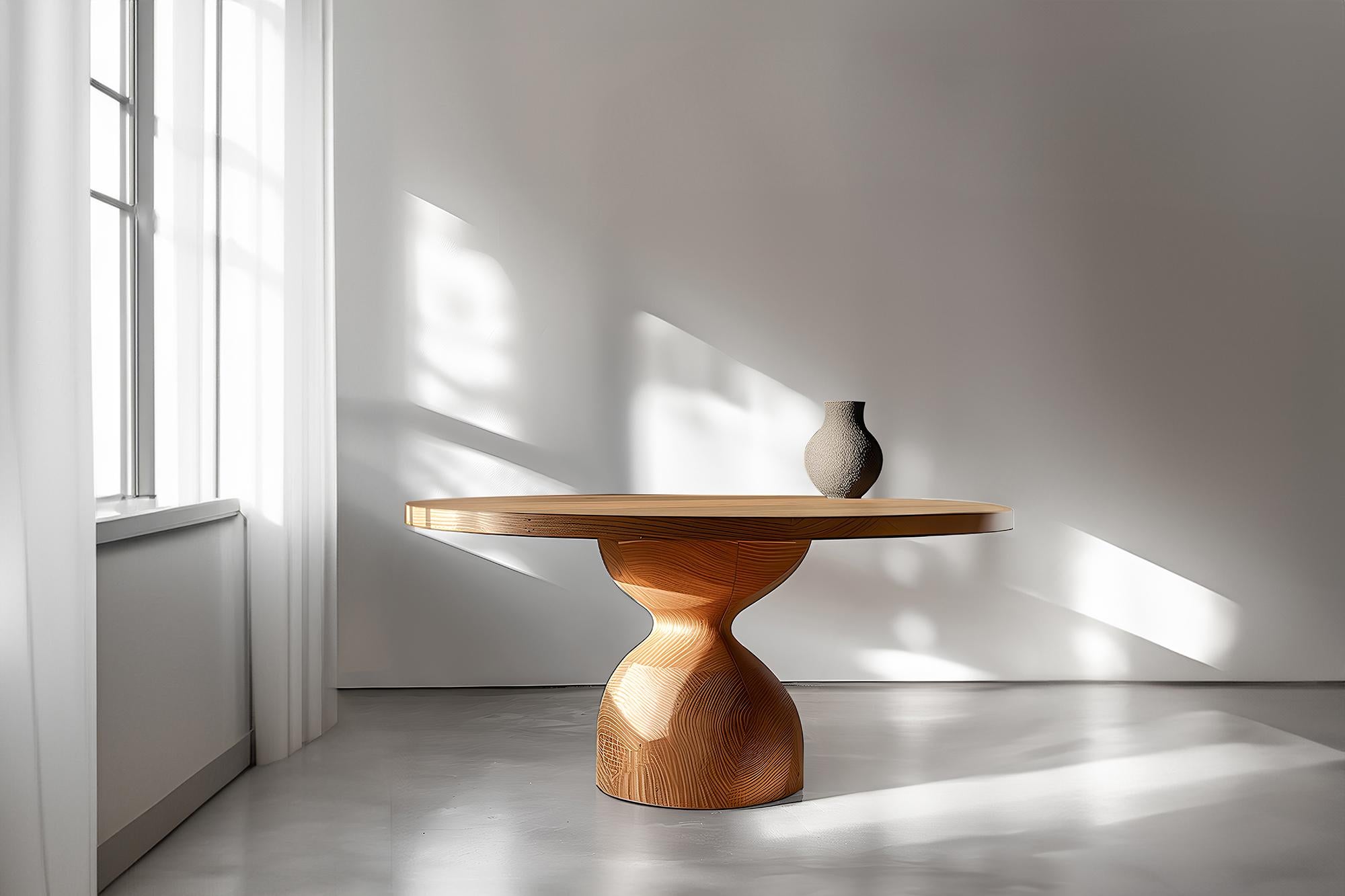 Mexican Sculptural Desks No04, Solid Wood Elegance by Socle & Joel Escalona For Sale