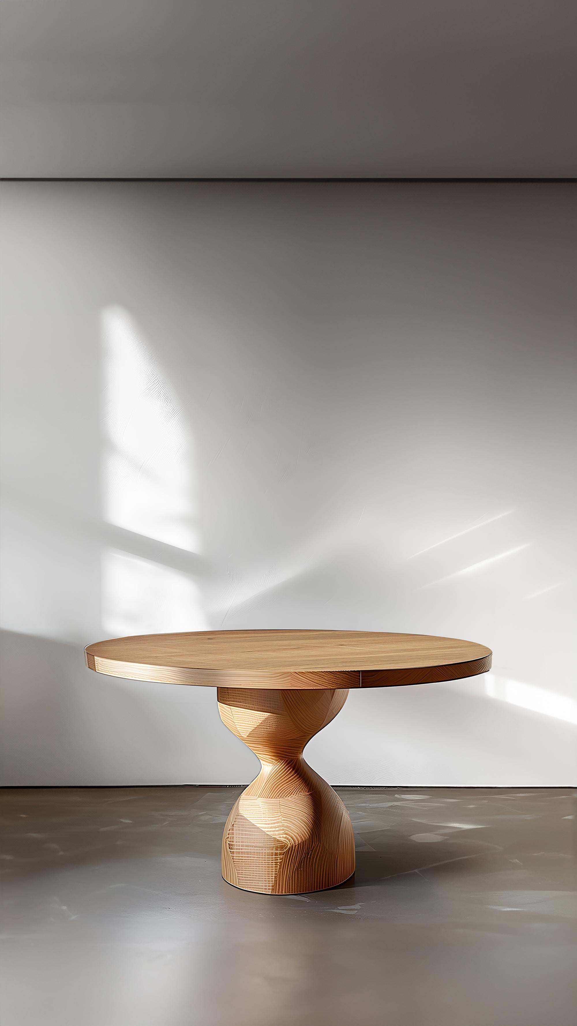 Hand-Crafted Sculptural Desks No04, Solid Wood Elegance by Socle & Joel Escalona For Sale