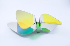 Sculptural Dichroic Glass Coffee Table by ODA LIK Studio