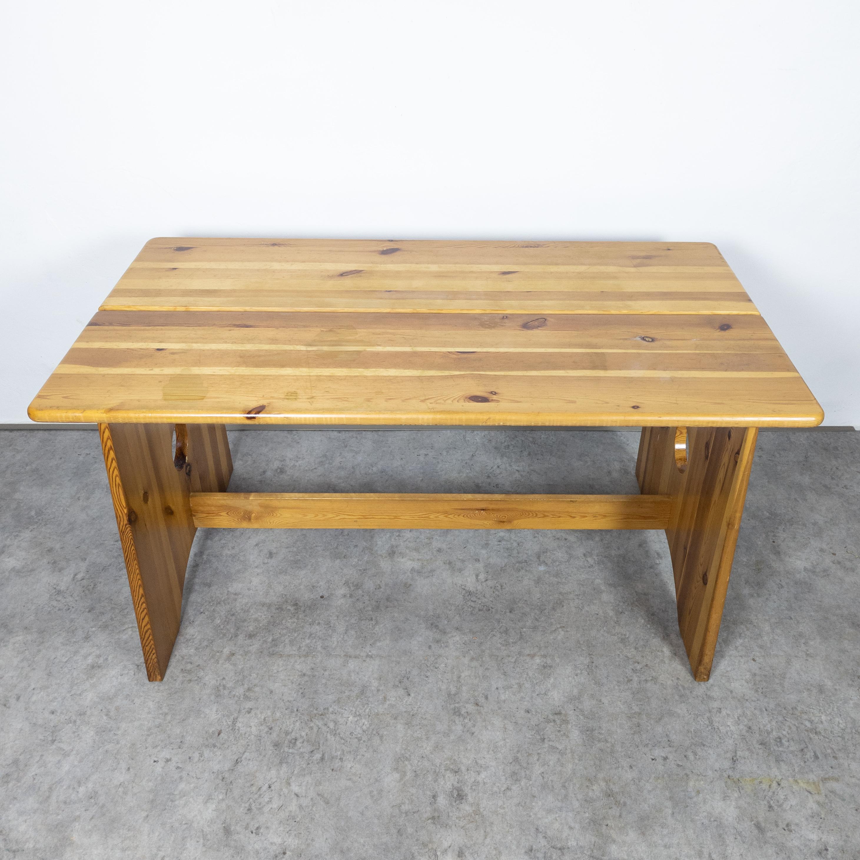 Sculptural Dining Set in Pine by Gilbert Marklund for Furusnickarn AB, 1970s For Sale 13