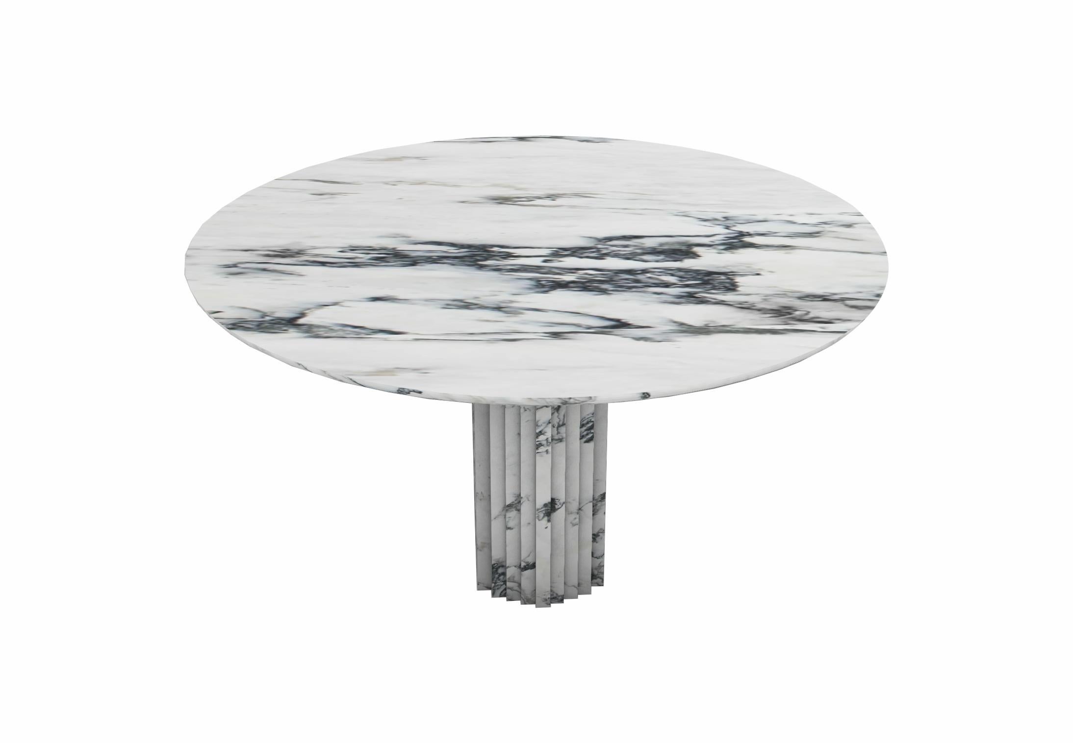 Dining table 0024c in Paonazzo Marble by artist Desia Ava In New Condition For Sale In София, BG