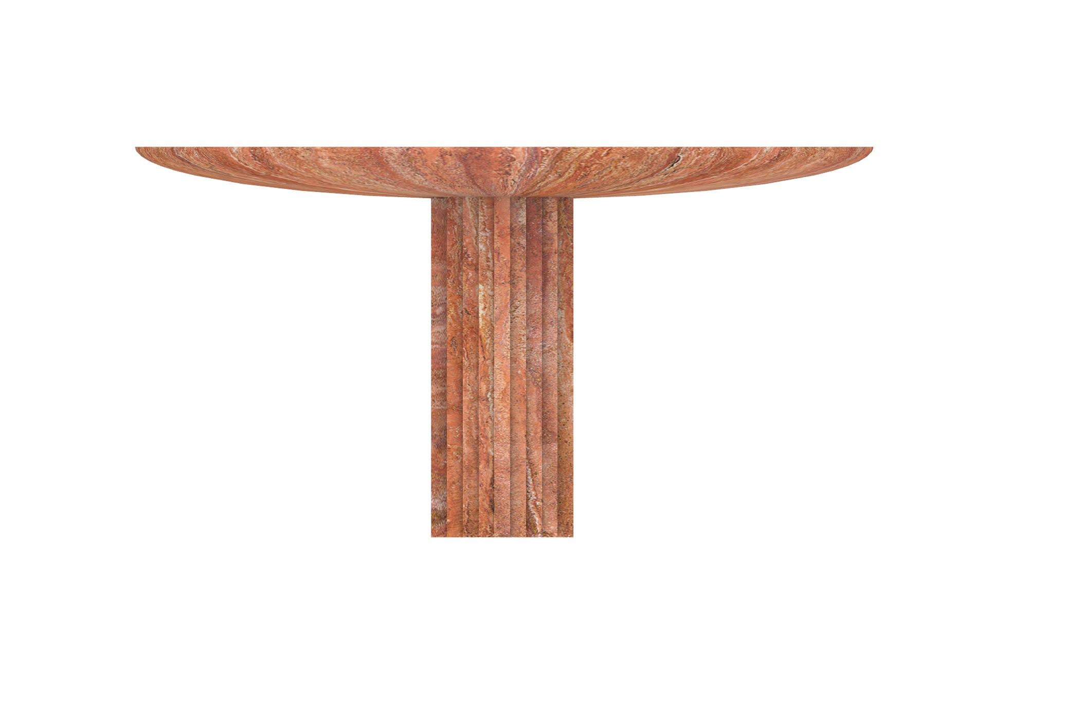 Dining table 0024c in Travertine Red by artist Desia Ava In New Condition For Sale In София, BG