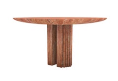 Dining table 0024c in Travertine Red by artist Desia Ava