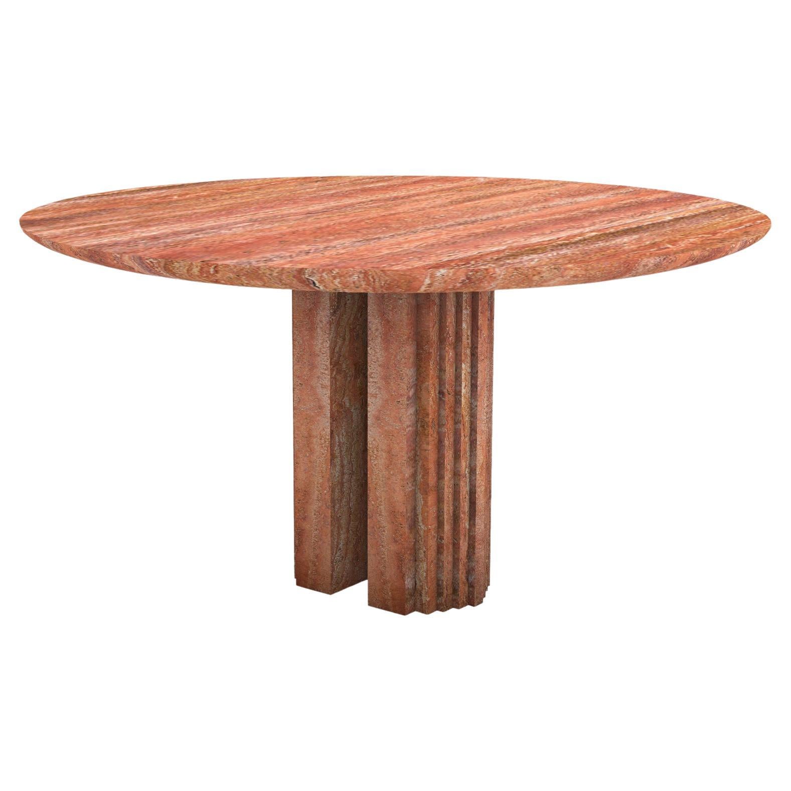 Dining table 0024c in Travertine Red by artist Desia Ava For Sale