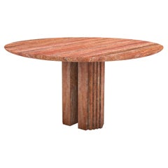 Dining table 0024c in Travertine Red by artist Desia Ava
