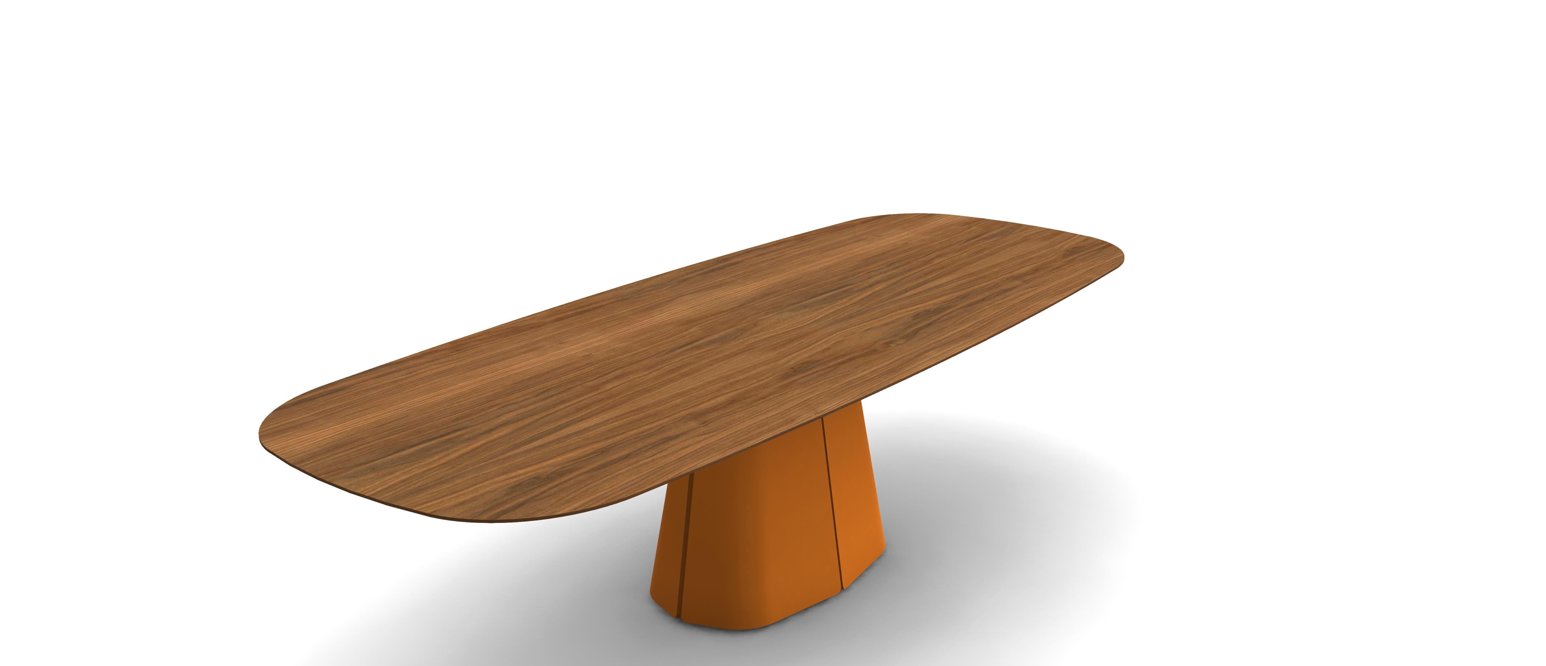Tavolo da pranzo scultoreo con piano ovale in colori RAL personalizzati In condizioni Nuovo in vendita a NEW YORK, NY