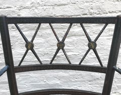 Sculptural Early 19th Century Painted English Regency Armchair