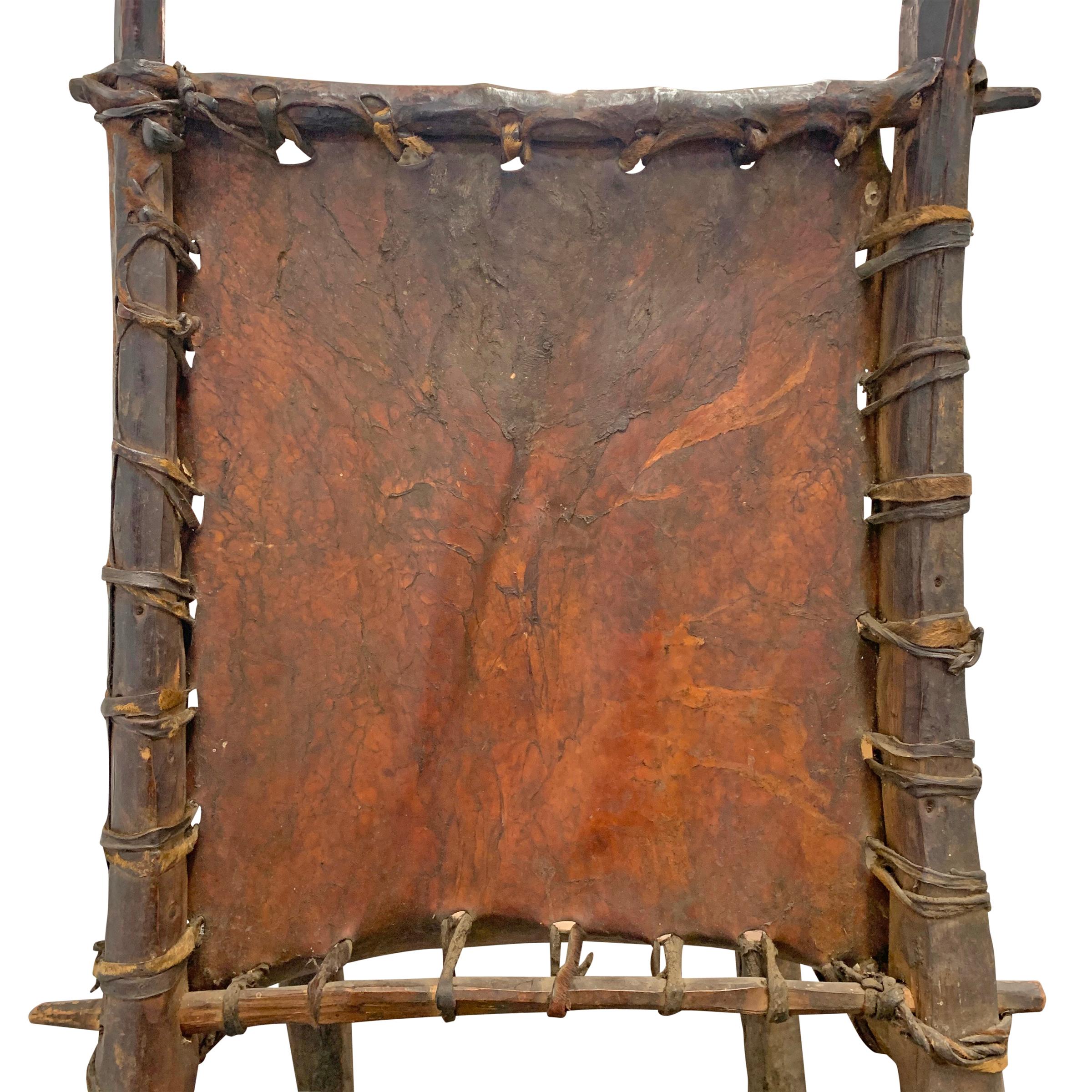 Äthiopischer skulpturaler Stuhl des frühen 20. Jahrhunderts im Angebot 6
