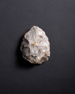 Sculptural Early Human Stone Tool, Neanderthal Hand Axe from Kent, England