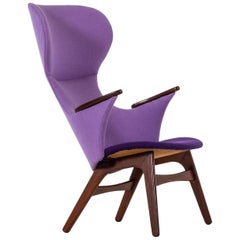 Sculptural Easy Chair in Teak Produced in Denmark Sculptural Easy Chair in Teak Produced in Denmark