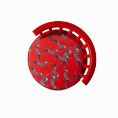 Skulpturale Eleganz, inspiriert vom ägyptischen Sonnengott Aten, Sessel aus Buche