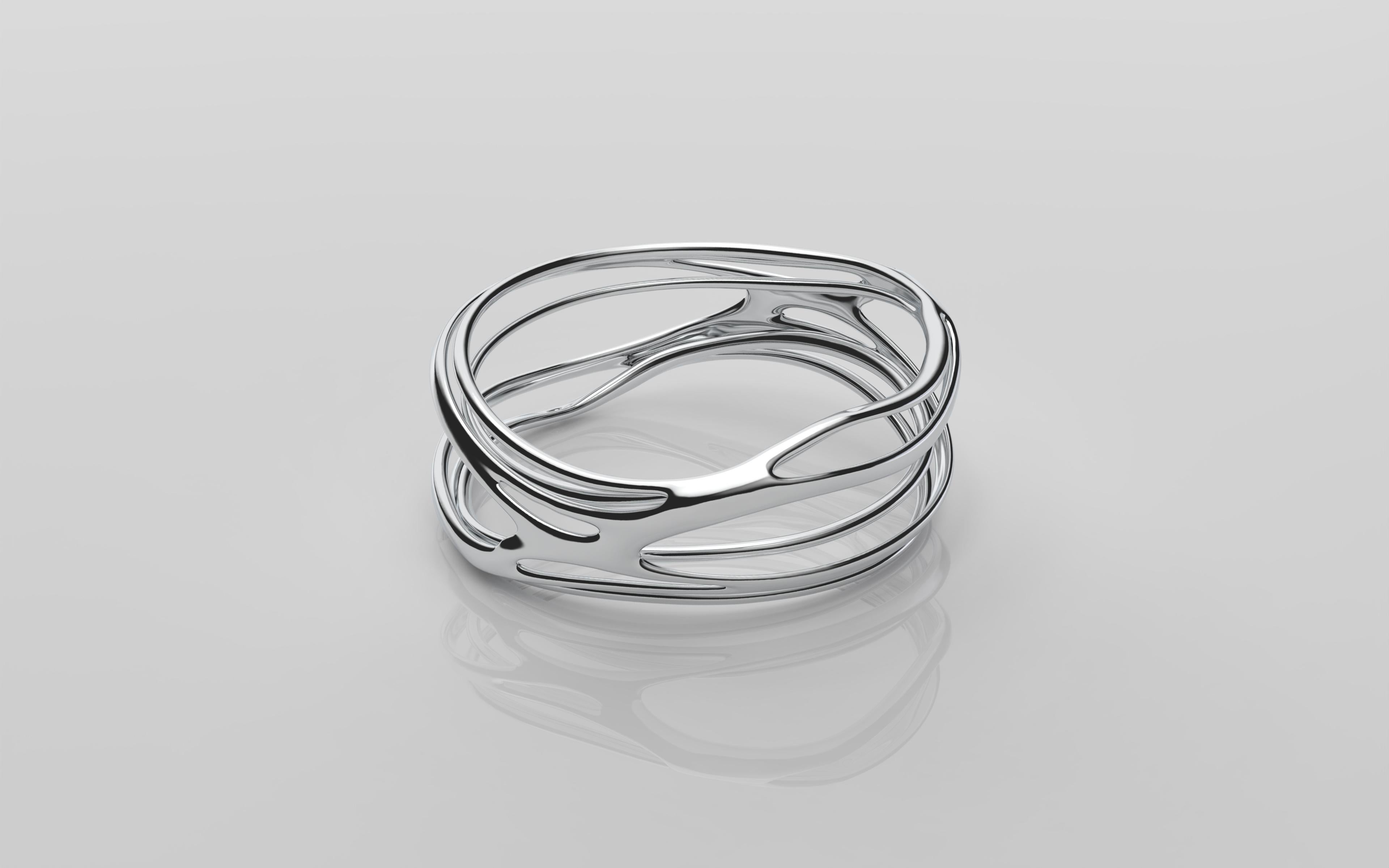 Voici le bracelet Divine de Mattice Boet, une fusion d'esthétique cosmique et de technologie de pointe. Ce bracelet est plus qu'un simple accessoire, c'est une expression tangible des mathématiques sous-jacentes qui façonnent notre univers. Son