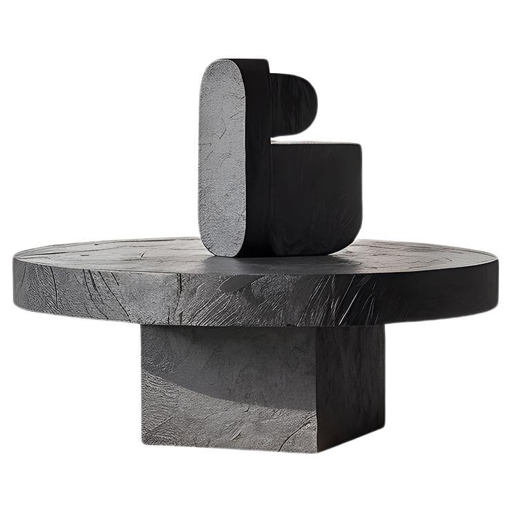 Sculptural Elegance Unseen Force #12 Joel Escalona's Oak Table, Artistic Finishes im Angebot