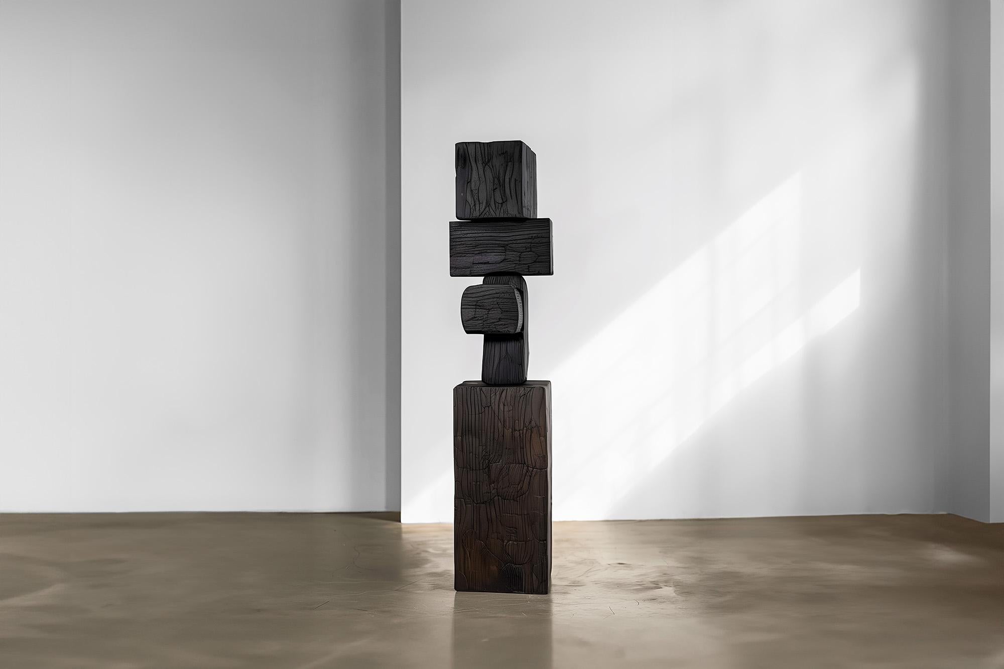 Mid-Century Modern Sculptural Elegance Unseen Force #53: Joel Escalona's Solid Wood Coffee Table For Sale
