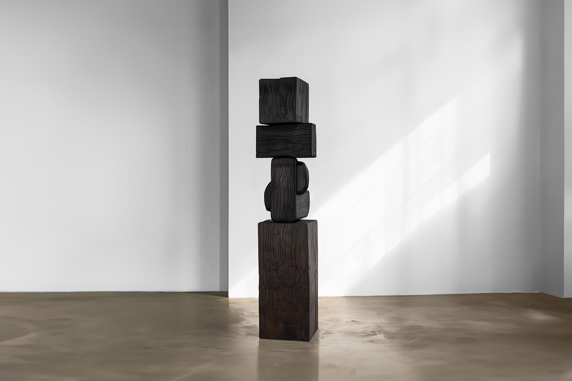 Mexican Sculptural Elegance Unseen Force #53: Joel Escalona's Solid Wood Coffee Table For Sale