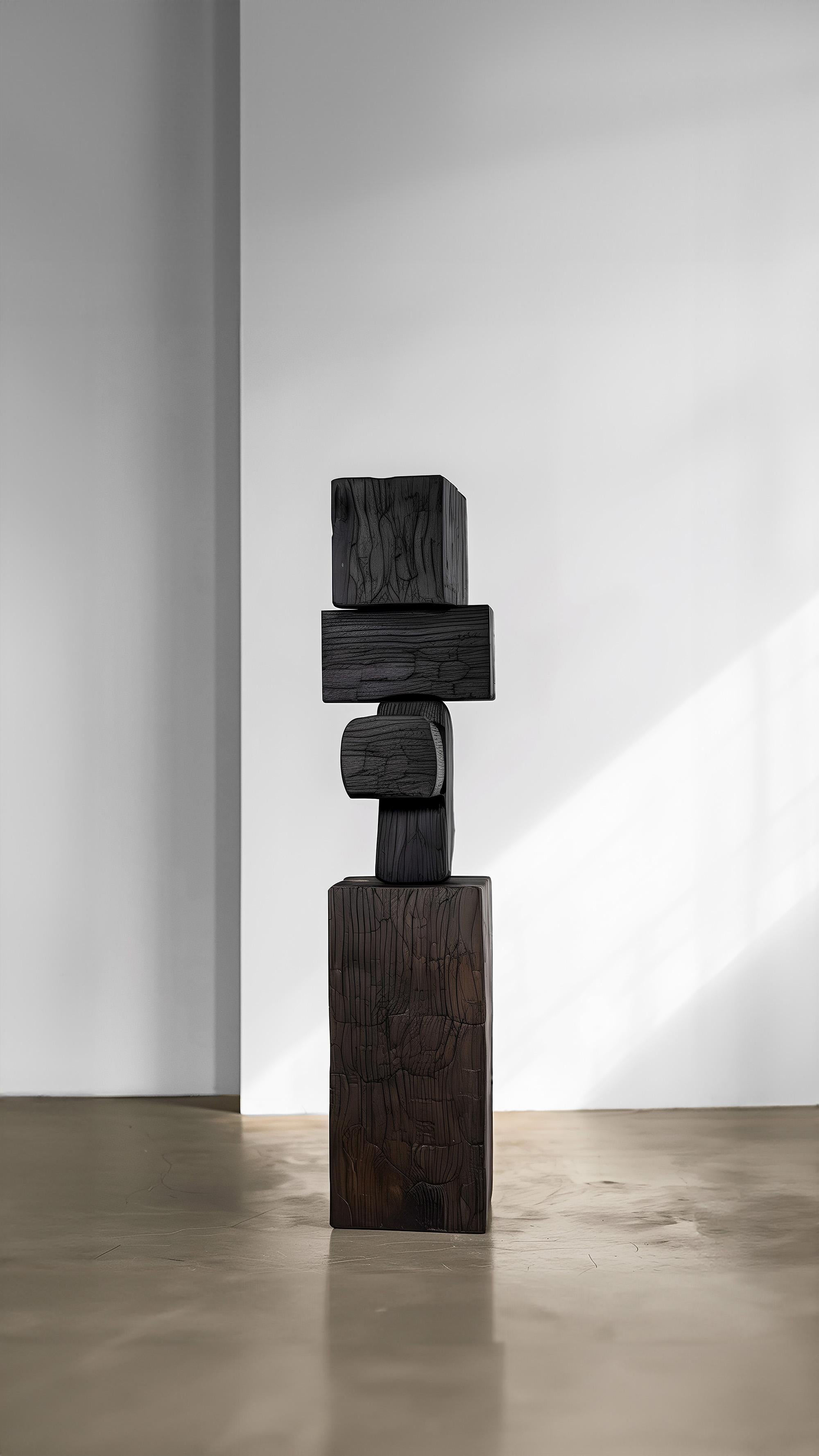 Hand-Crafted Sculptural Elegance Unseen Force #53: Joel Escalona's Solid Wood Coffee Table For Sale