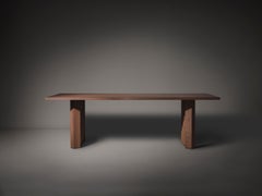 Sculptural Fenestra Dining Table - Solid Light Natural Oak - Mokko