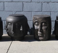 Sculptural Fiber Cement Stools