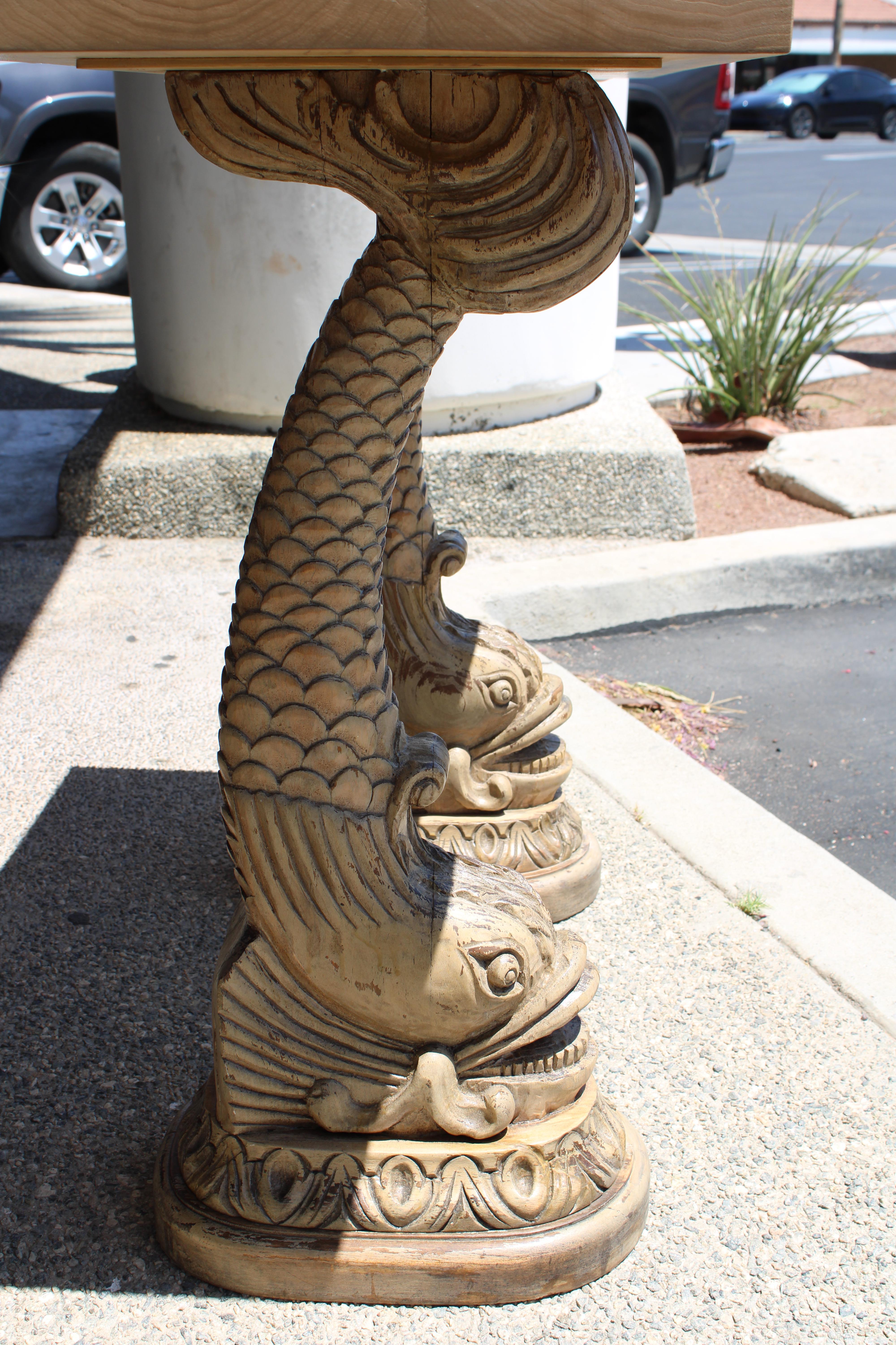 Table console poisson sculpturale en vente 2