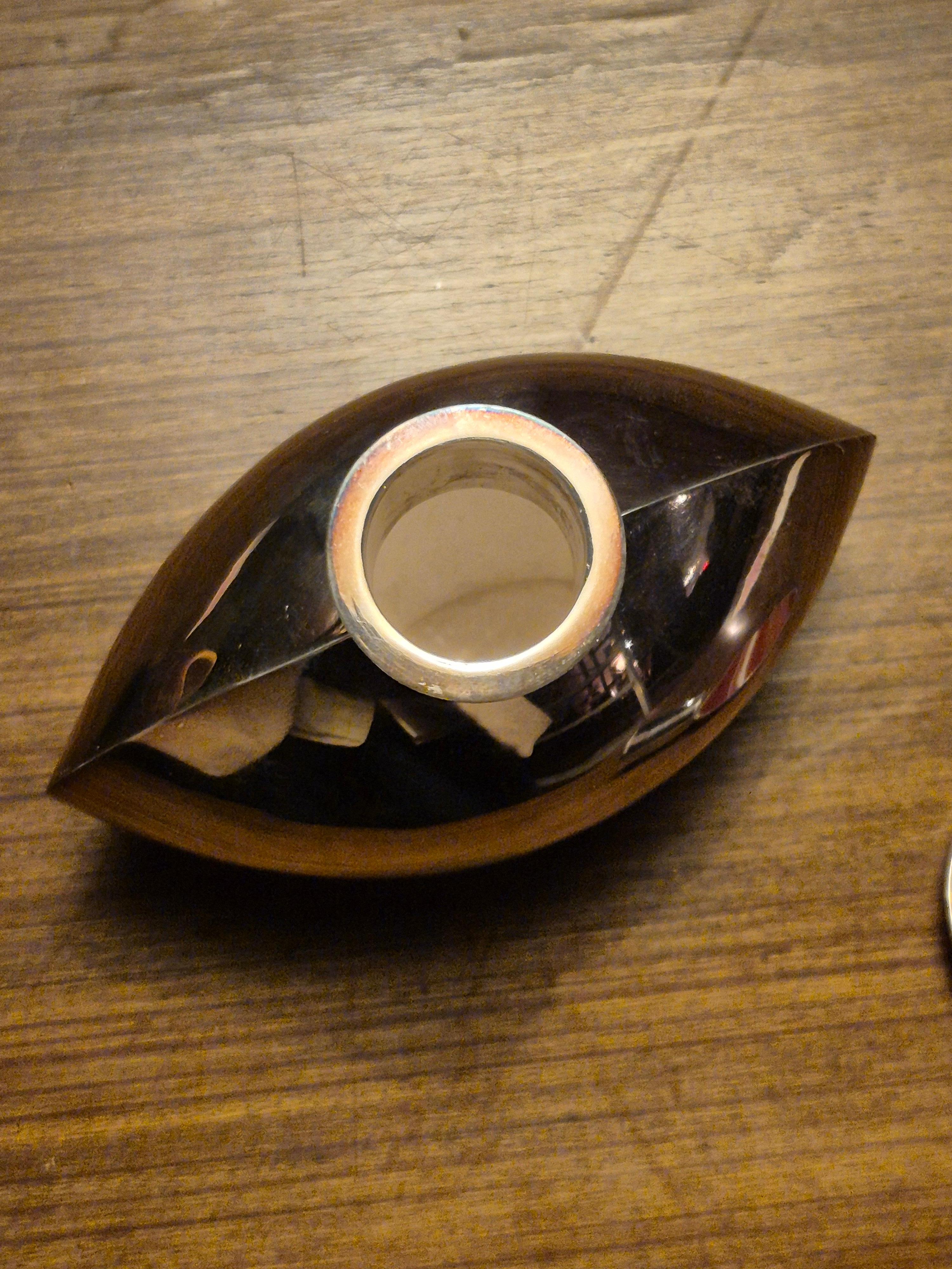 Silver Sculptural flask in solid silver with agate by Inga Lagervall, Swedish 1952. For Sale