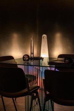 Sculptural floor lamp, Murano glass, 1970s Space Age, Collectible Decorative