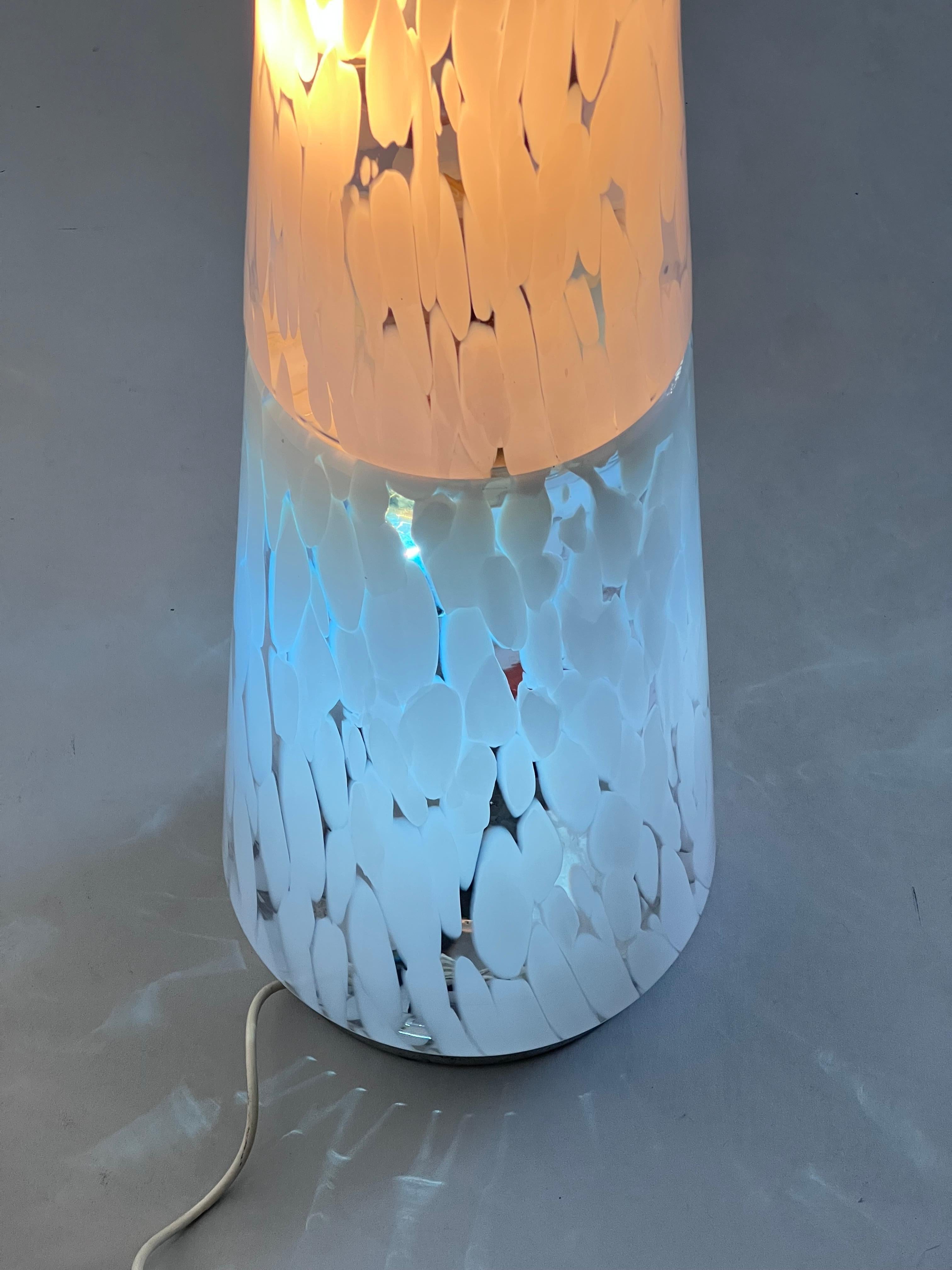 Sculptural floor lamp, Murano glass, 1970s , Collectible Decorative For Sale 1