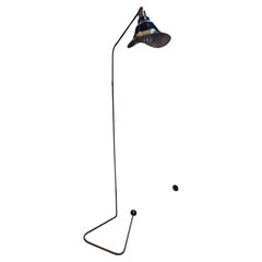 Sculptural Floor Lamp with Curved Base, 1950s