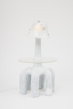 Sculptural Floor Lamp with Table by Ellen Pong