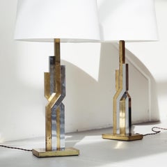 Sculptural Floor Lamps designed by Svend Aage Holm Sorensen, 1960s, Denmark